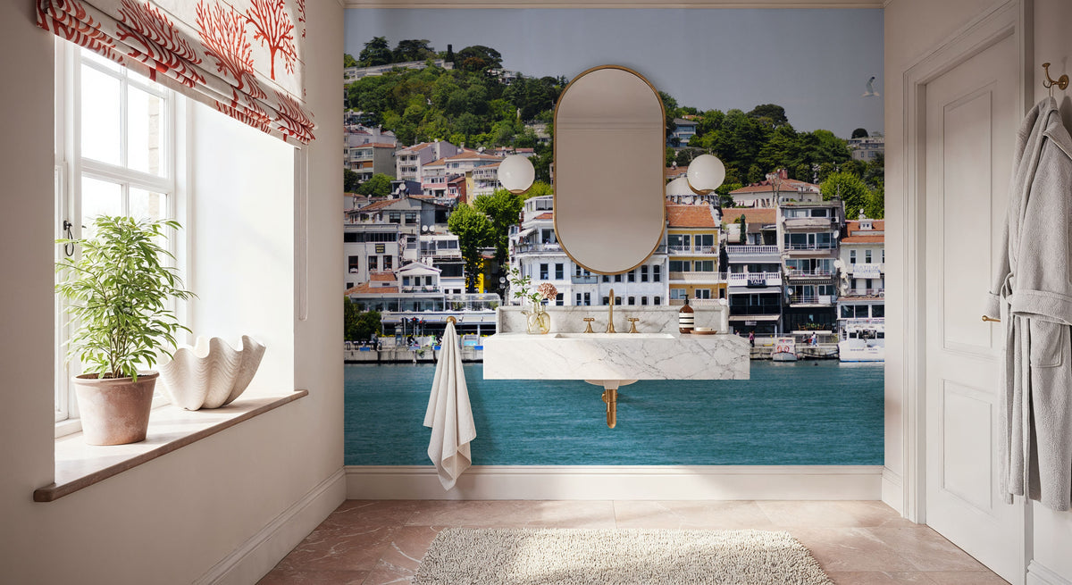 Harbor Village Mural Wallpaper - room preview 03
