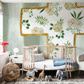 Floral Cross III Mural Wallpaper - room preview 03
