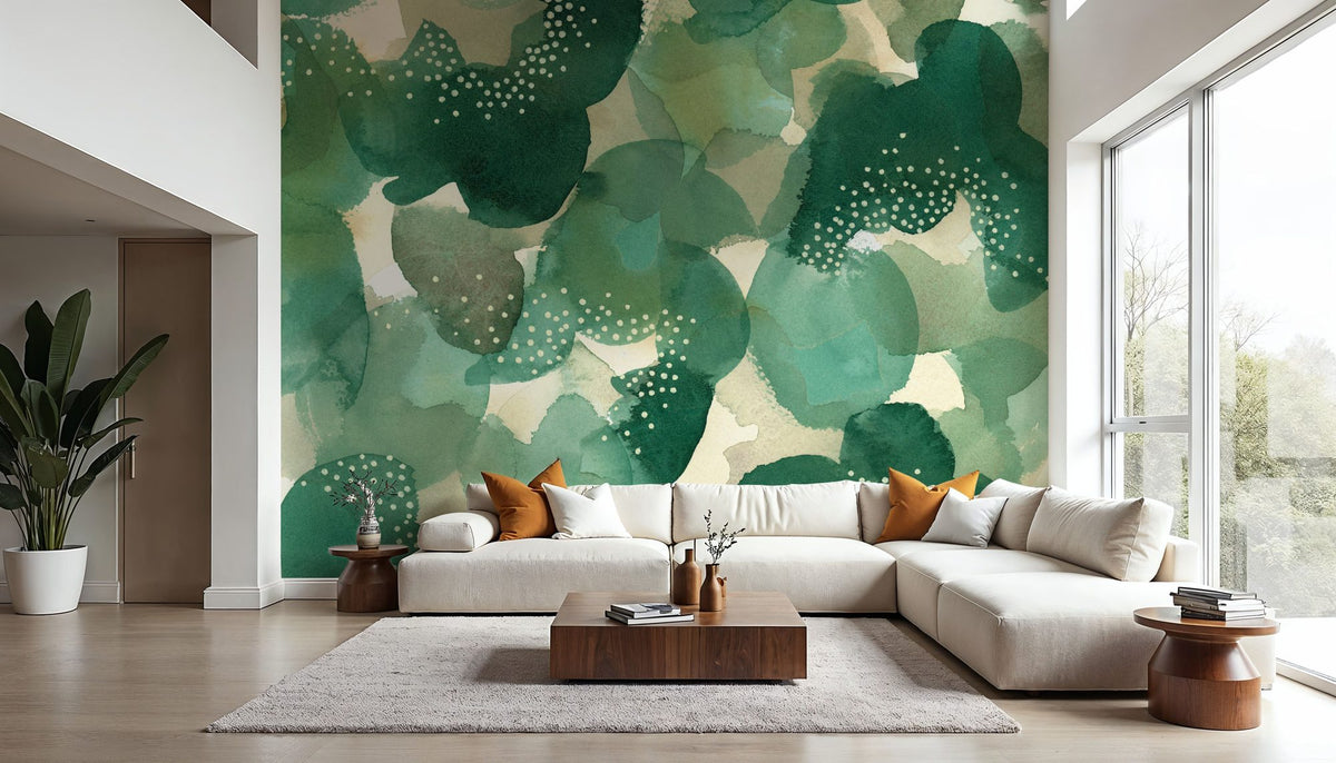 Leaf Canopy Mural Wallpaper - room preview 03