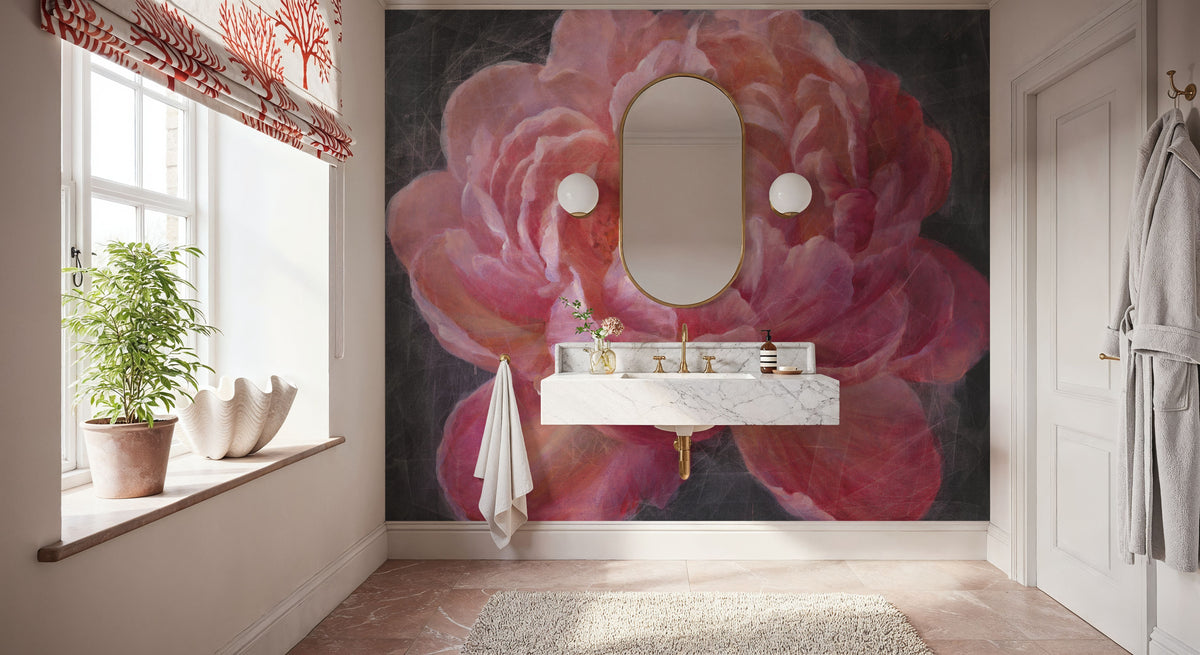 Vivid Floral Mural Wallpaper - room preview 03