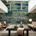 Water Lilies and Japanese Bridge Mural Wallpaper - room preview 03