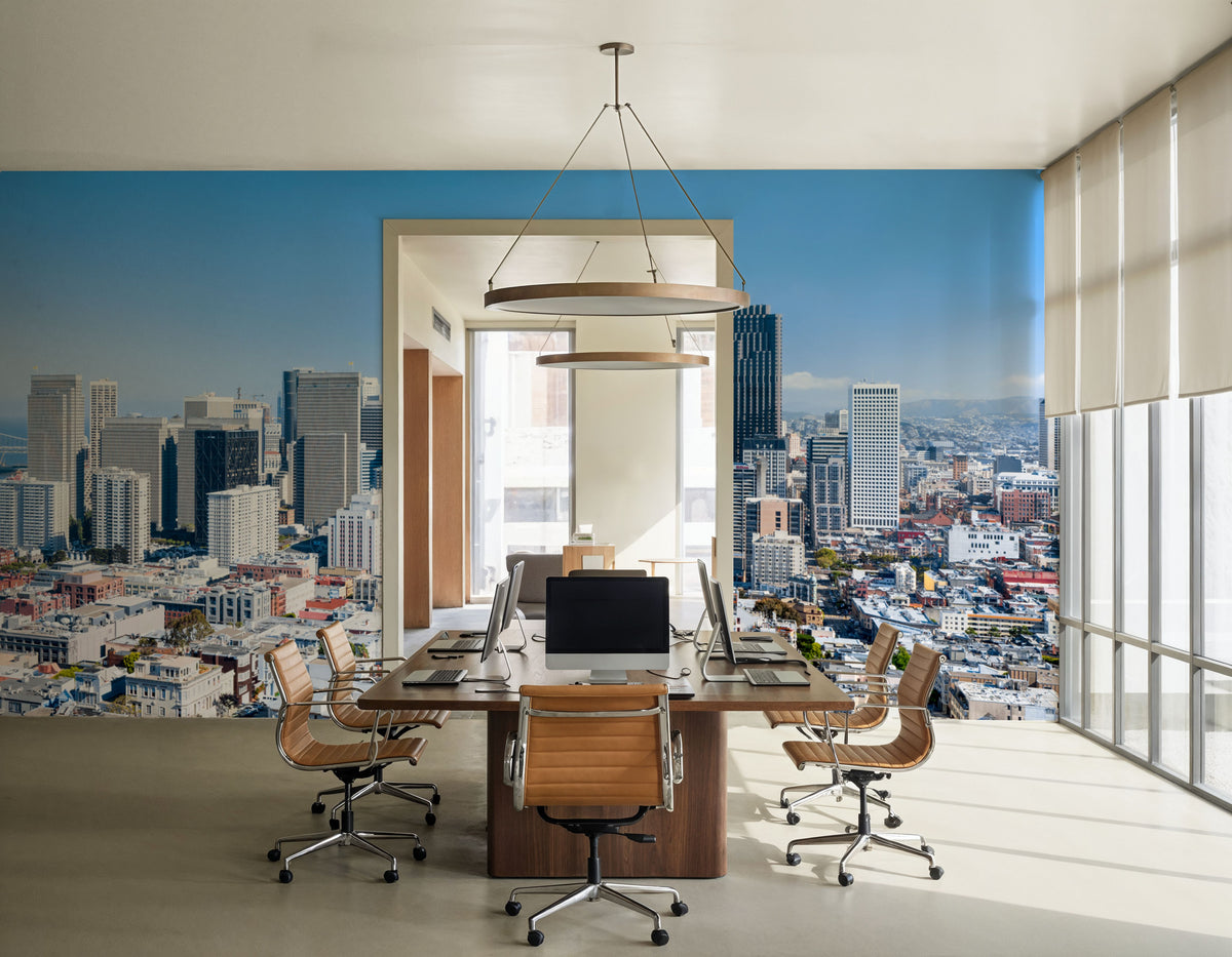 San Francisco Skyline Mural Wallpaper - room preview 03