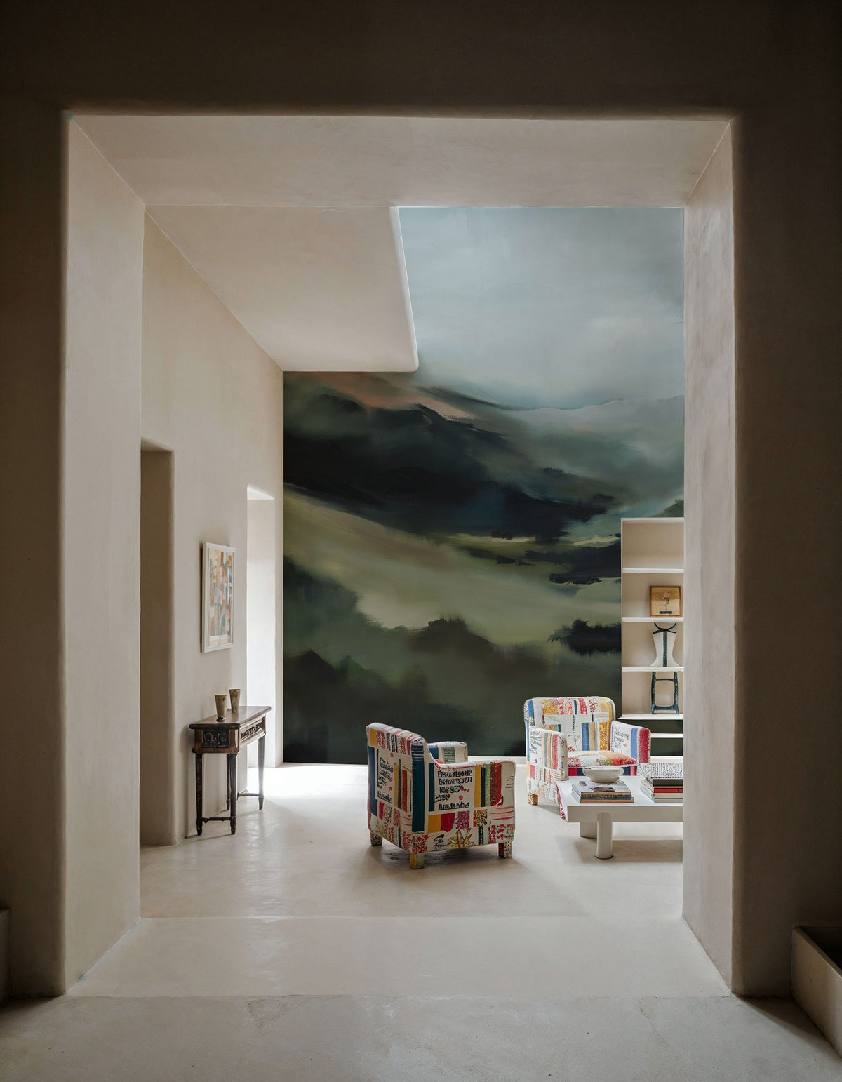 In the Valleys Embrace Mural Wallpaper - room preview 03