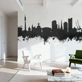 Dortmund Germany Skyline Black & White Mural Wallpaper - room preview 03