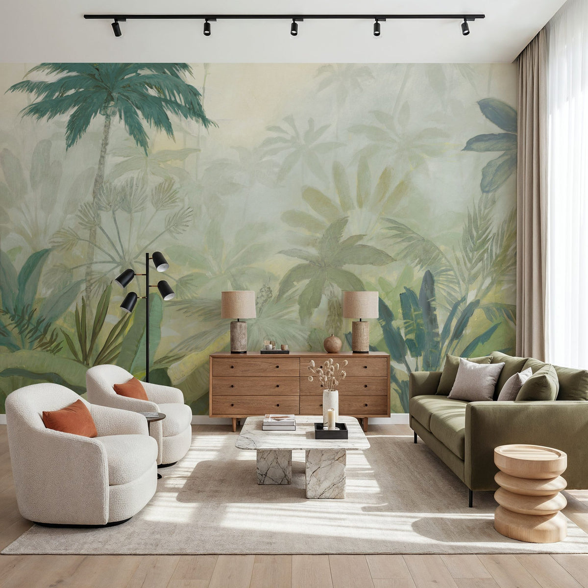 Lush Lush Leaves Mural Wallpaper - room preview 03