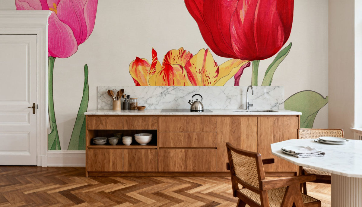 Tanigami Tulips Mural Wallpaper - room preview 05