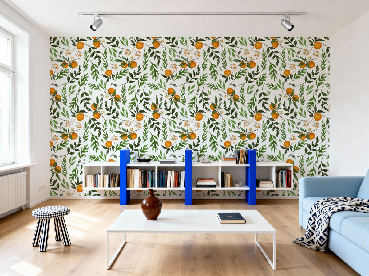 I See Oranges Mural Wallpaper - room preview 03