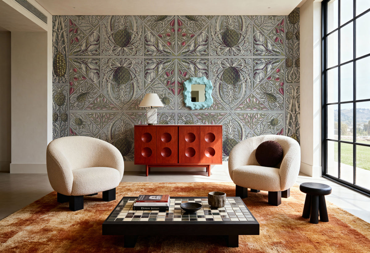 Pineapple Deco Mural Wallpaper - room preview 03