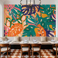 Contoured Monstera Mural Wallpaper - room preview 03