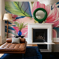 Floral Burst I Mural Wallpaper - room preview 03