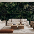 Wall of Leaves Mural Wallpaper - room preview 03