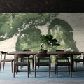 Textile Leaves II Mural Wallpaper - room preview 03