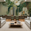 Silver Orchids II Mural Wallpaper - room preview 03