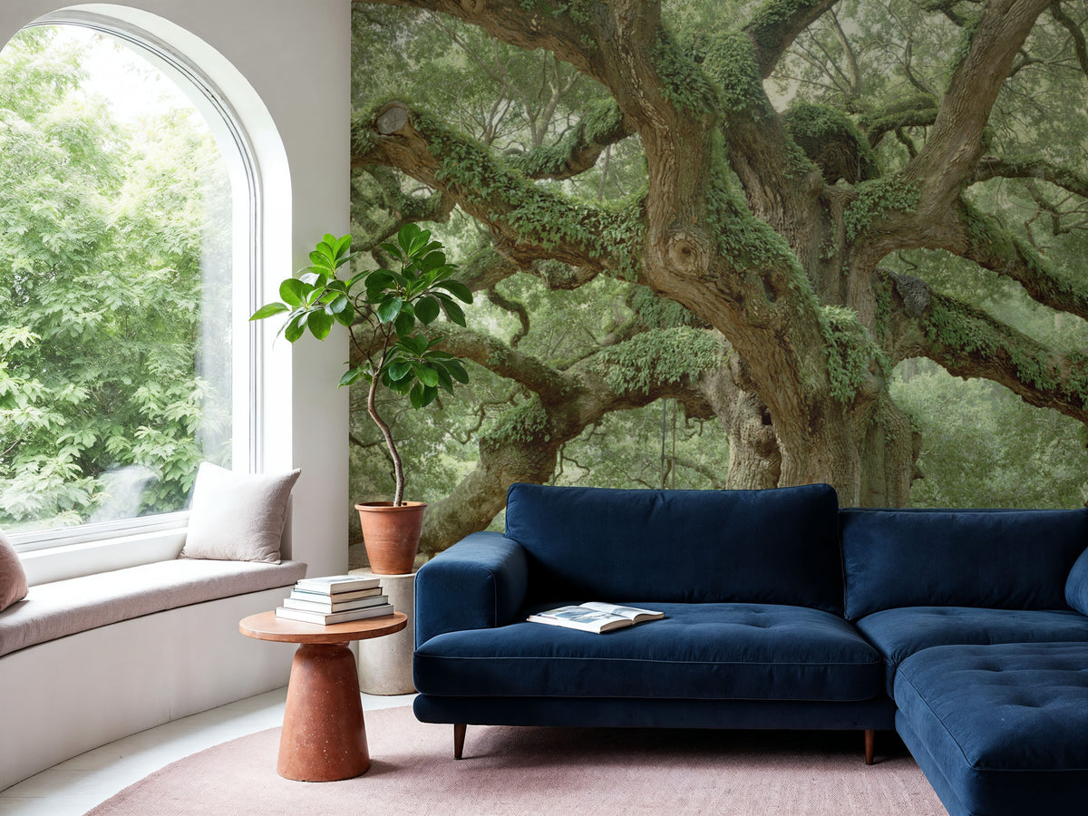 Angel Oak Tree Mural Wallpaper - room preview 03