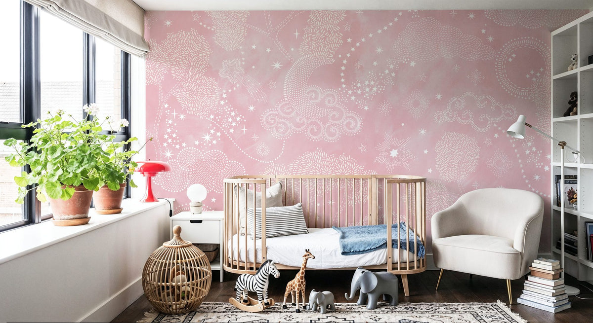 Moonlit Sky, Ballet Slippers Mural Wallpaper - room preview 03