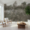 Meadow Whisper, Olive Mural Wallpaper - room preview 03