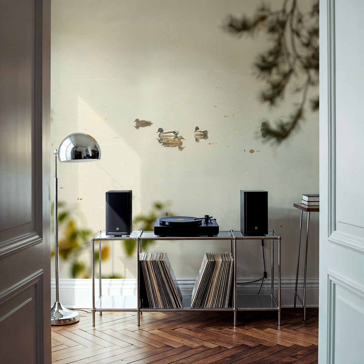 Ducks Resting Mural Wallpaper - room preview 03