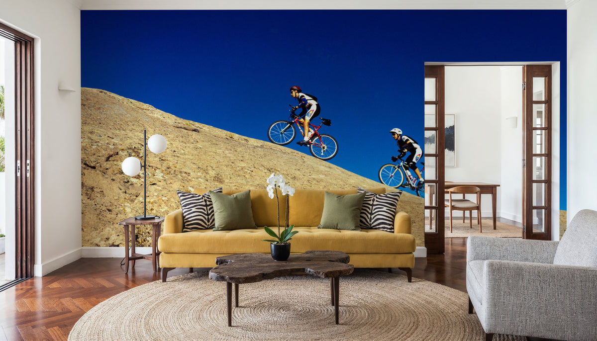 Mountain Trail Ascent Mural Wallpaper - room preview 03
