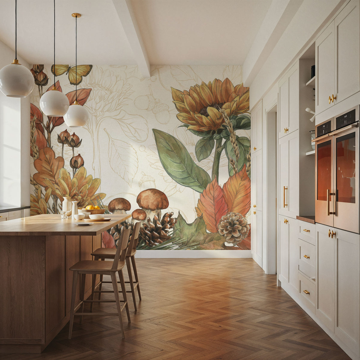 Harvest Home III Mural Wallpaper - room preview 03