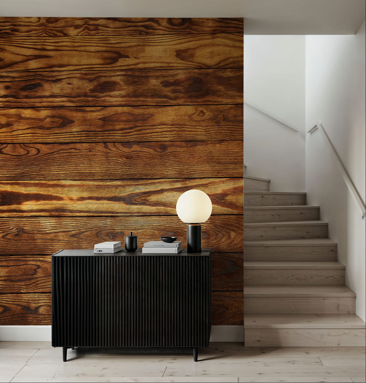 Golden Pine Mural Wallpaper - room preview 03