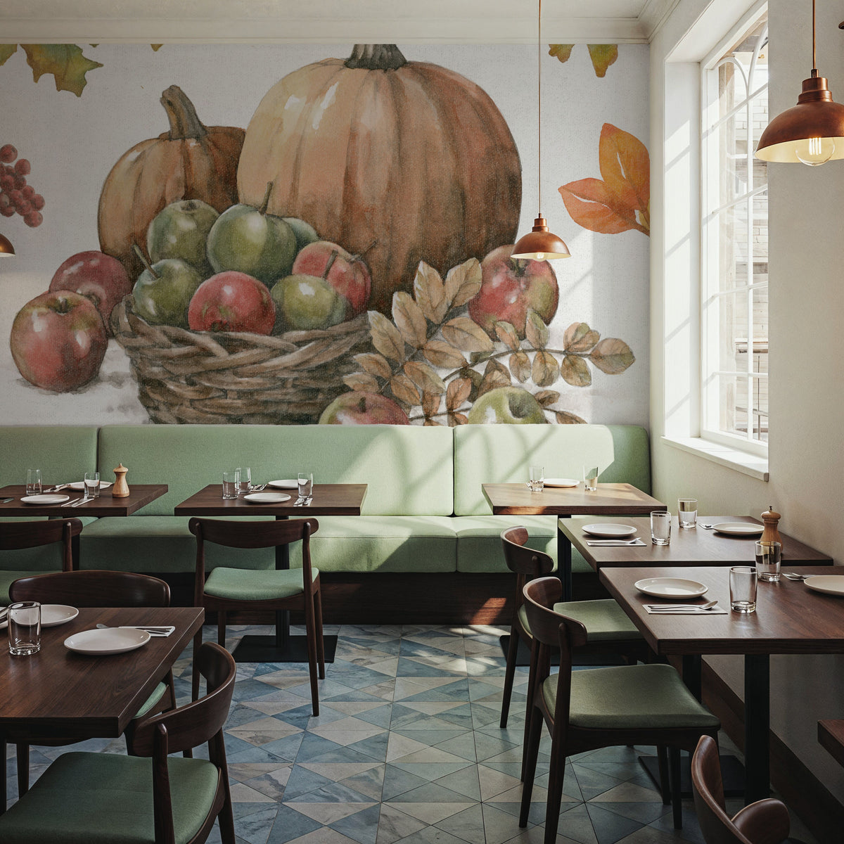 Bountiful Harvest IV Mural Wallpaper - room preview 03