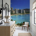 Coastal Paradise Skyline Mural Wallpaper - room preview 03