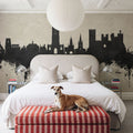 Warwick England Skyline Concrete Mural Wallpaper - room preview 03