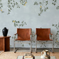 Rambling Rose, Butter Yellow on Sky Mural Wallpaper - room preview 03