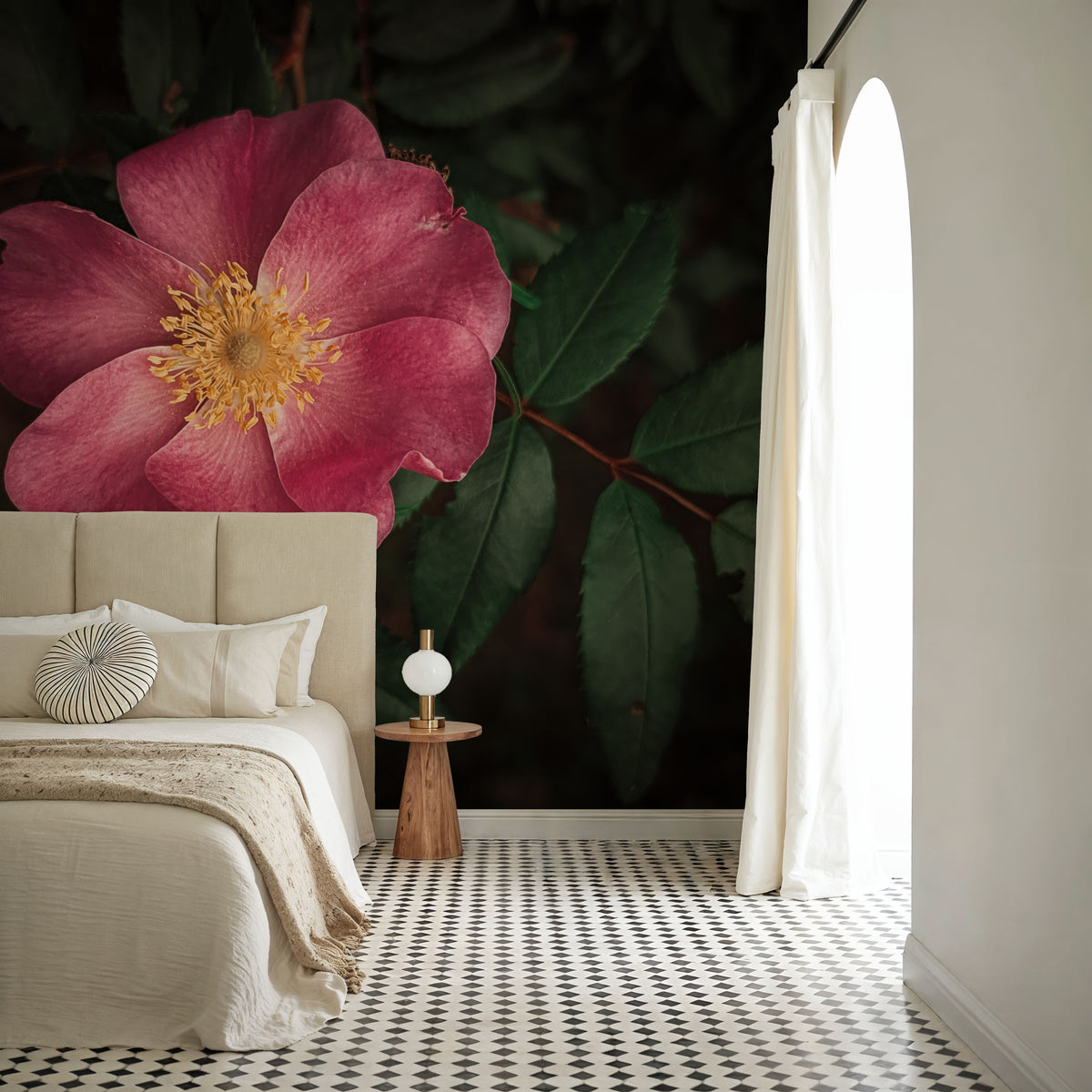 Wild Rose I Mural Wallpaper - room preview 03