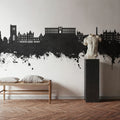 Oban Scotland Skyline Black & White Mural Wallpaper - room preview 03