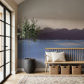White Cloudy Sands Mural Wallpaper - room preview 03