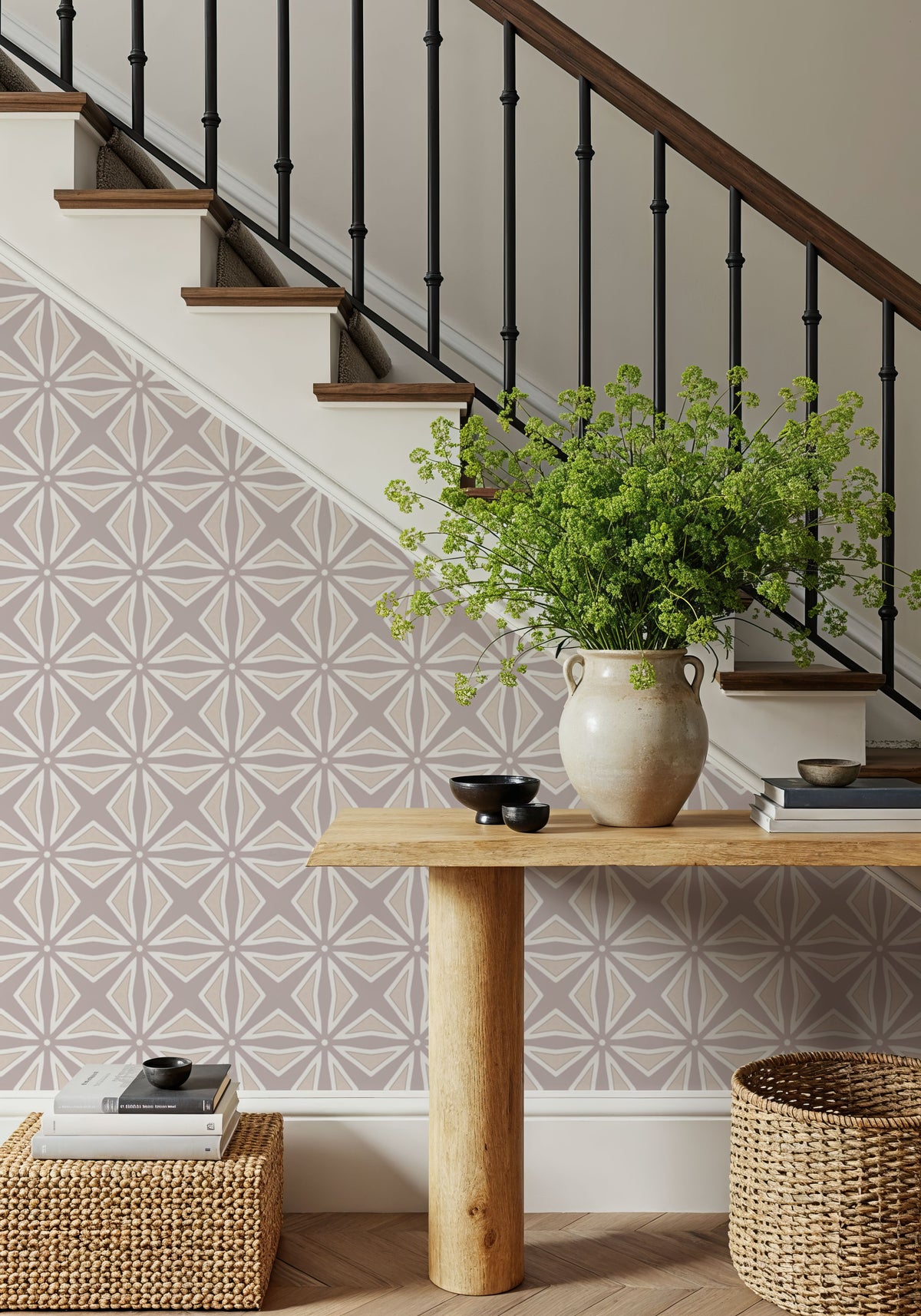 Zelij Map Mural Wallpaper - room preview 03