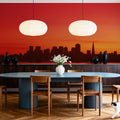 Crimson Bridge Horizon Mural Wallpaper - room preview 03