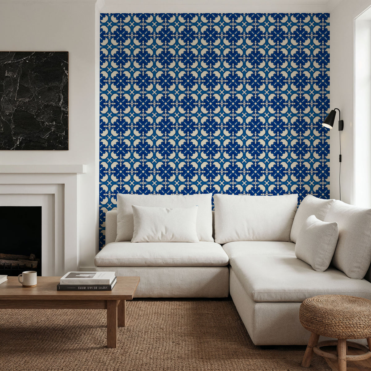 Nara Man in the Moon Mural Wallpaper - room preview 03