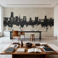 Guildford England Skyline Concrete Mural Wallpaper - room preview 03