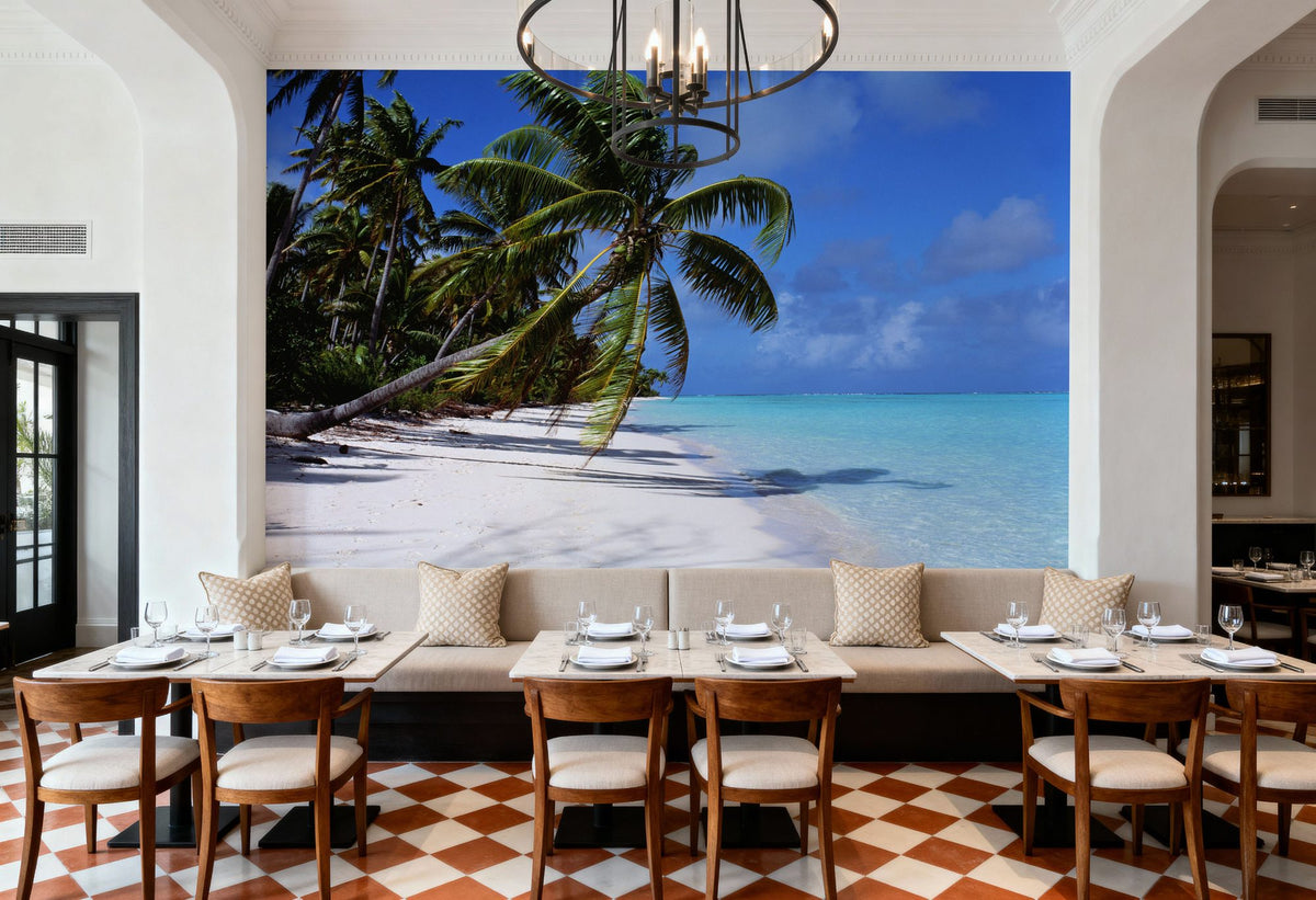 Paradise Shoreline Mural Wallpaper - room preview 03
