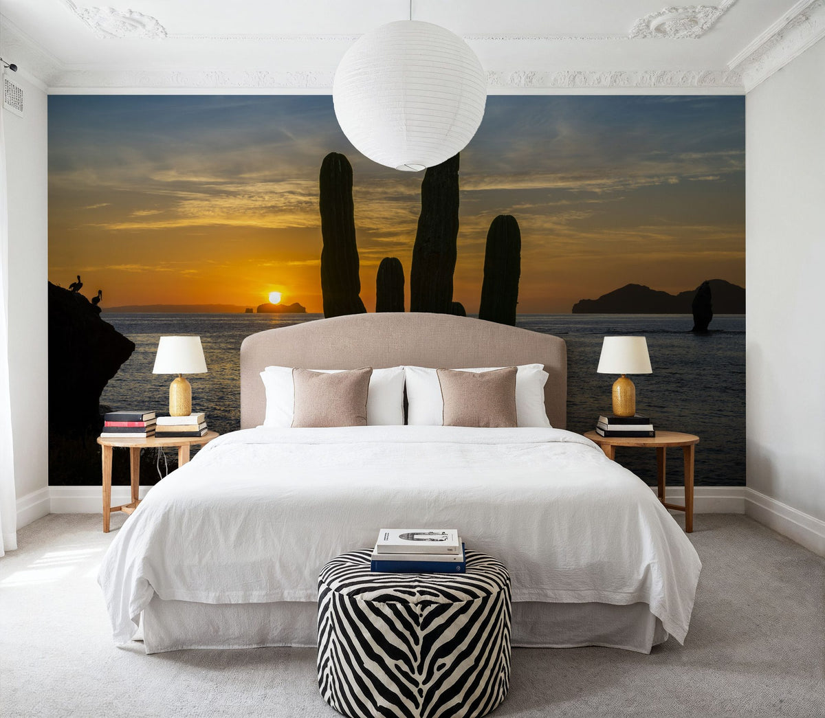 Cactus Coast Mural Wallpaper - room preview 03