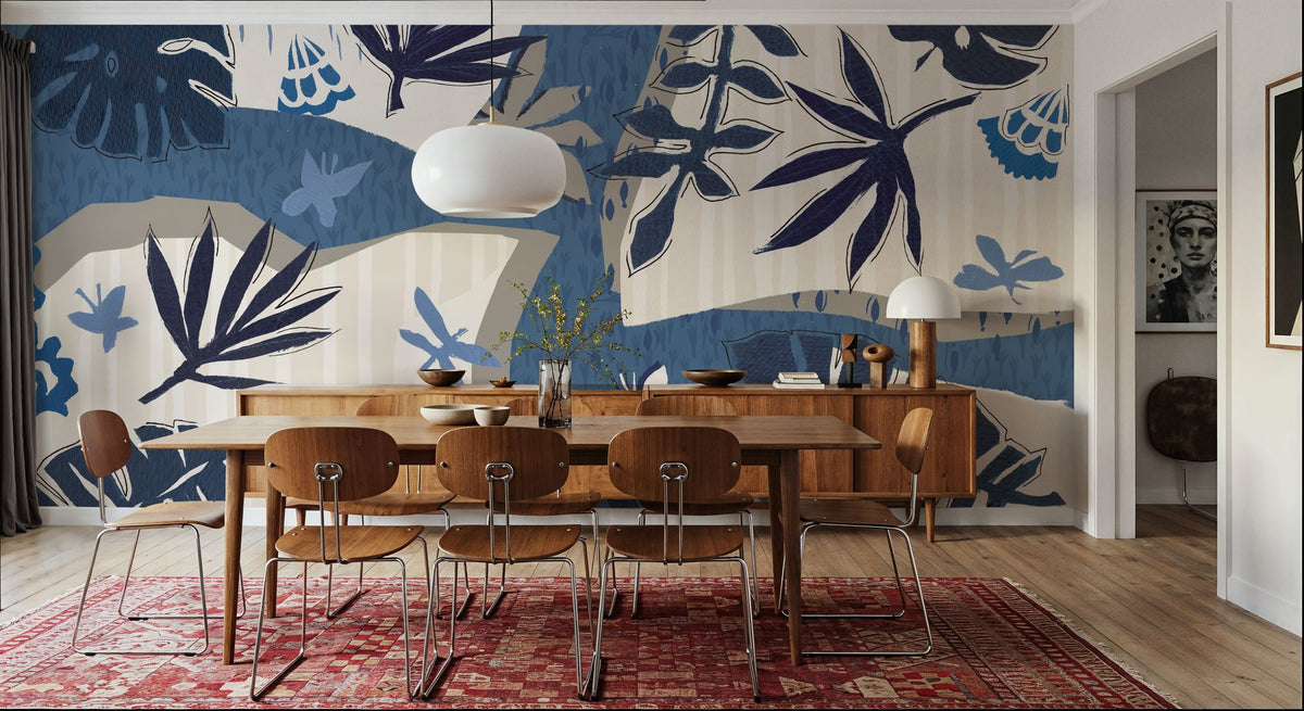 Desert Flair Blue River Mural Wallpaper - room preview 03