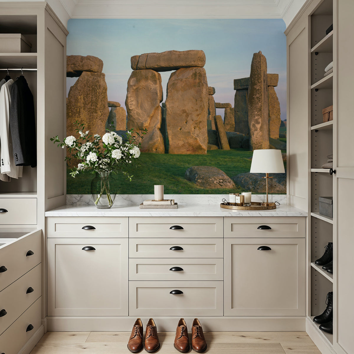 Ancient Stonehenge Circle Mural Wallpaper - room preview 03