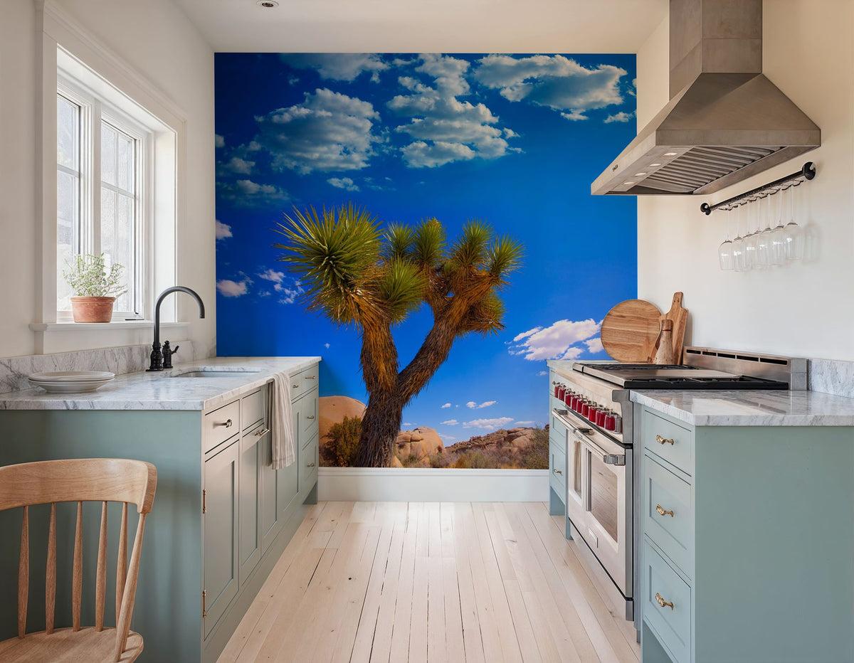Joshua Tree Blue VII Mural Wallpaper - room preview 03