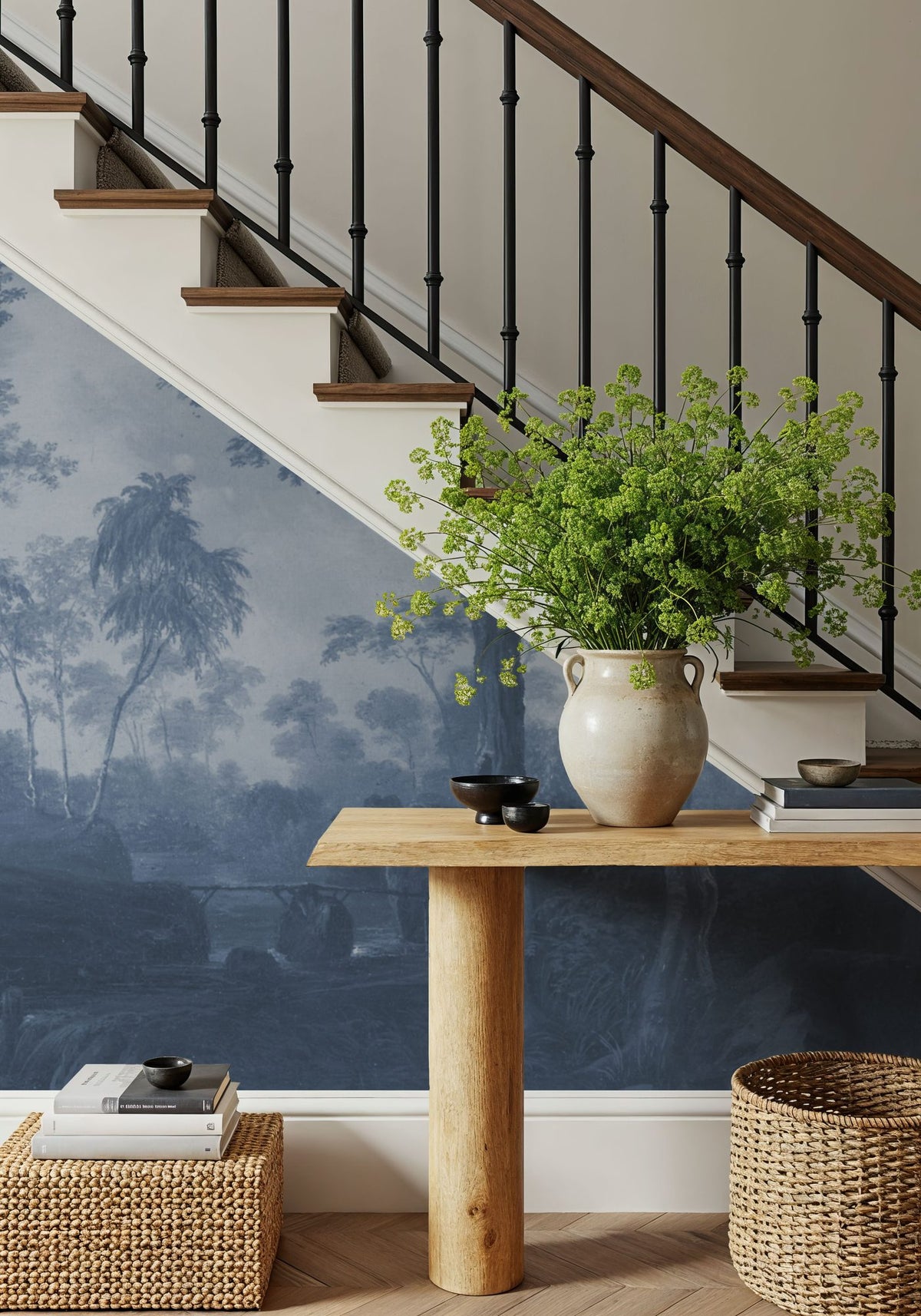 Woodland Brook, Blues Mural Wallpaper - room preview 03