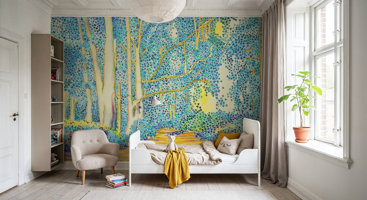 Celestial Grove Mural Wallpaper - room preview 03