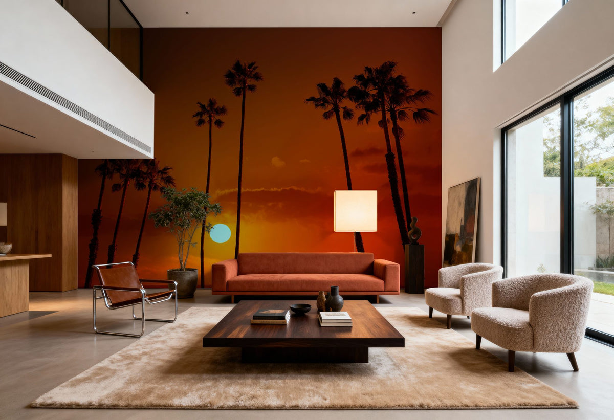 Redondo Beach Sunset Mural Wallpaper - room preview 03