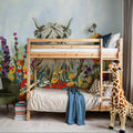 Longhorn in Spring Flowers Mural Wallpaper - room preview 03