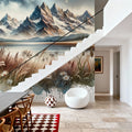 Starry Mountain Night Mural Wallpaper - room preview 03