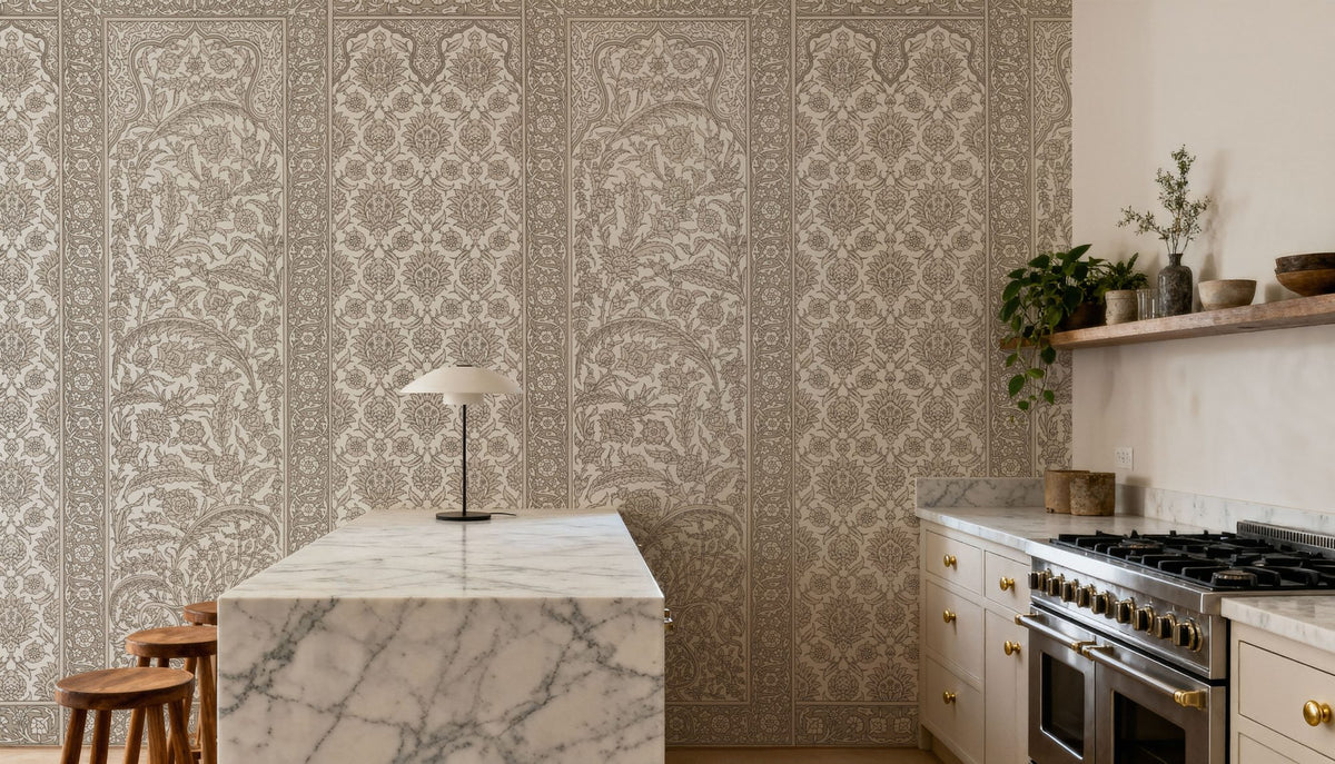 Riad Ornaments, Alpine Oat Mural Wallpaper - room preview 03
