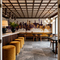 Hamburg Germany Skyline Purlpe & Gold Mural Wallpaper - room preview 03