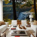 Middle Falls Mural Wallpaper - room preview 03