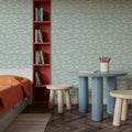 Seaside Fish Light Blue Mural Wallpaper - room preview 03