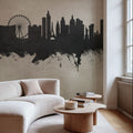 Las Vegas Nevada Skyline Concrete Mural Wallpaper - room preview 03